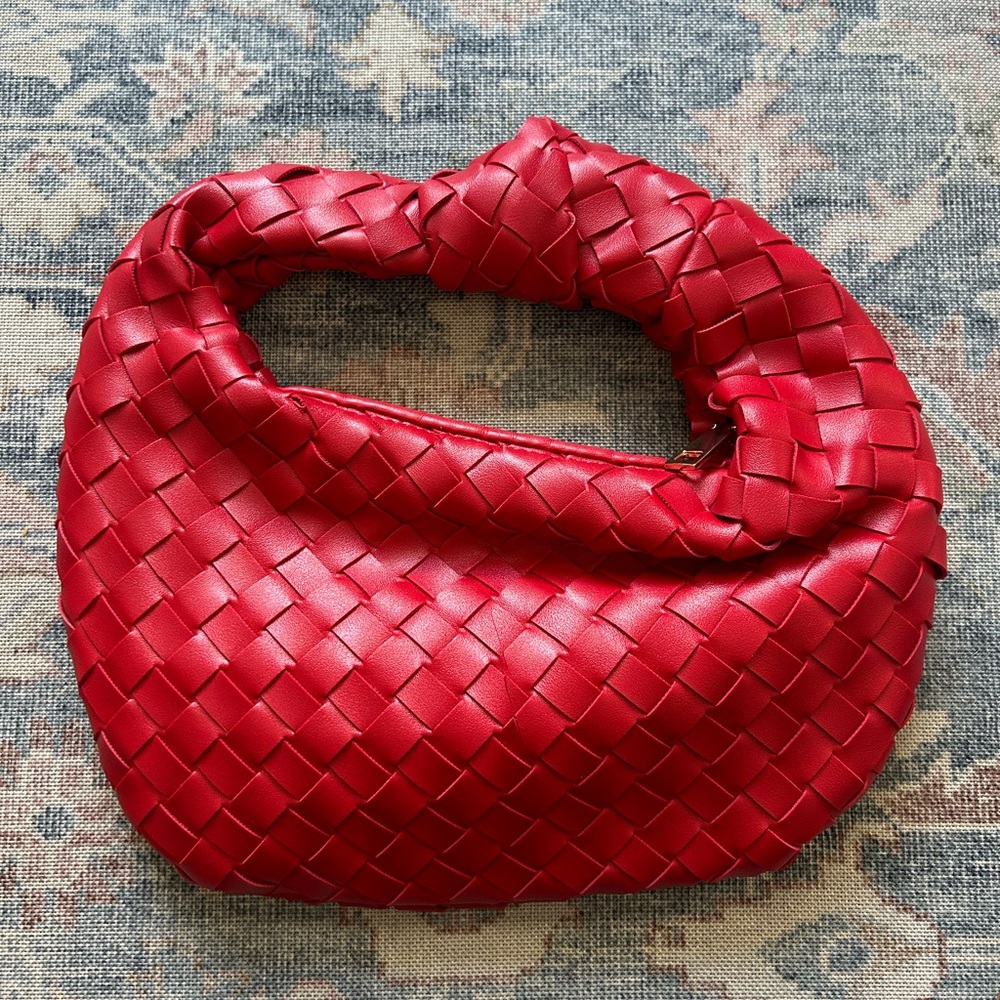 Urban Expressions leather woven purse. Great condition.